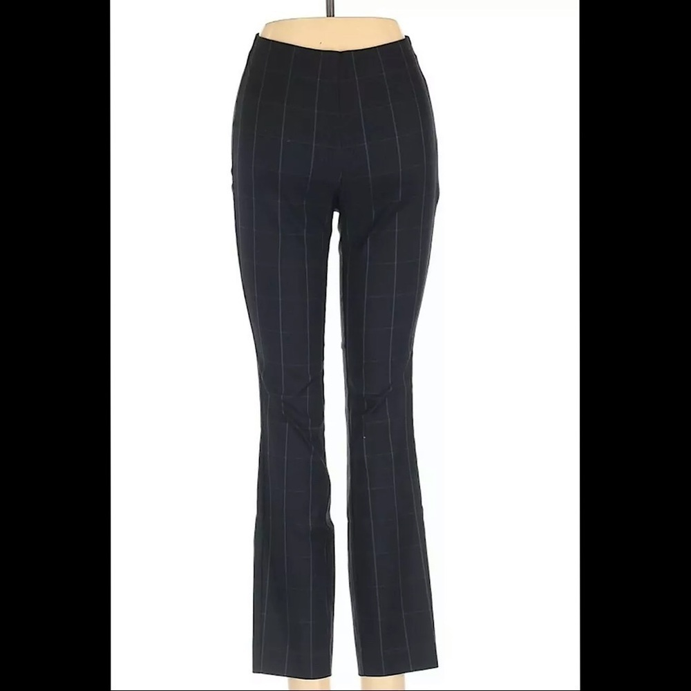 Rag and Bone Revolve Simone Black Plaid Slim Pants